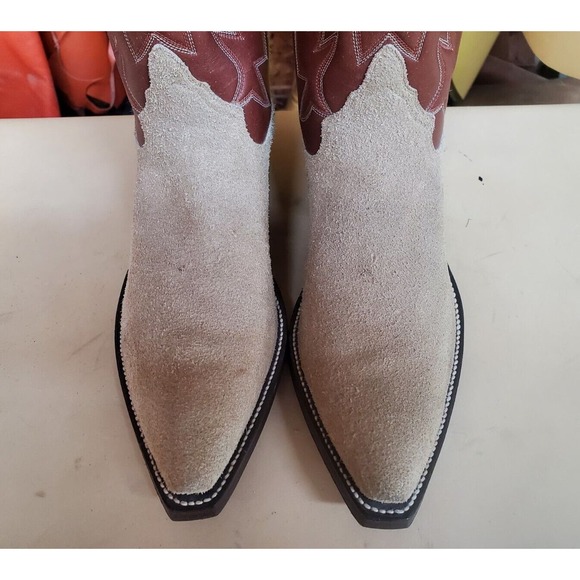 Kimmel Boot Co. Custom Shop Roughout & Calfskin Cowboy Boots US Women's 7.5-8 B - Picture 4 of 12